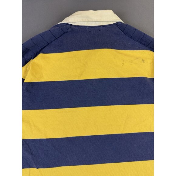 Rare Vintage Y2K Polo Ralph Lauren Rugby Shirt Stripes Thrased Streetwear Hype - Picture 10 of 16